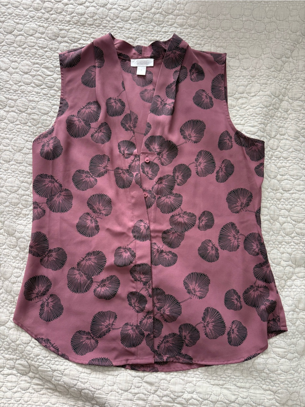 Sleeveless Mauve Pink blouse